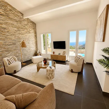 Vue Avec Piscine Privee Villa Santa-Reparata-di-Balagna